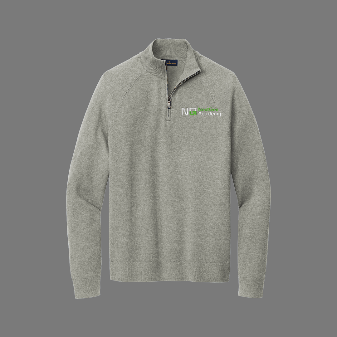 Men's Cotton Stretch 1/4-Zip Sweater