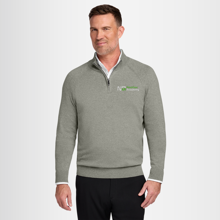 Men's Cotton Stretch 1/4-Zip Sweater